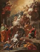 Francesco Solimena LAssomption et le Couronnement de la Vierge oil on canvas